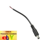 50 Pcs 5.5x2.1mm 12V Male DC Power Socket Jack Plug Connector Cable