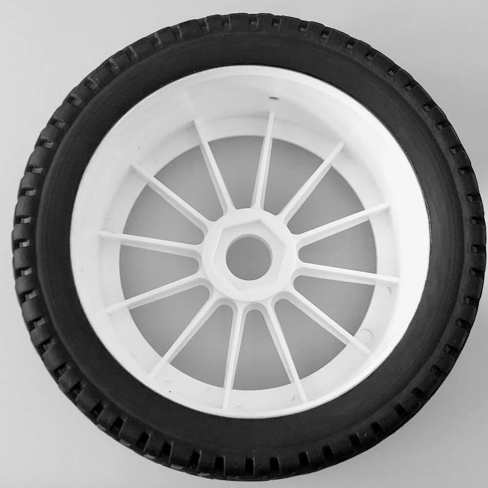 Buggy Reifen Felgenset Street mit 12-Speichenfelge weiß 1:8 4 Stück partCore - Bild 3 von 4