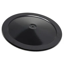 STEEL AIR CLEANER 14" ROUND TOP - BLACK