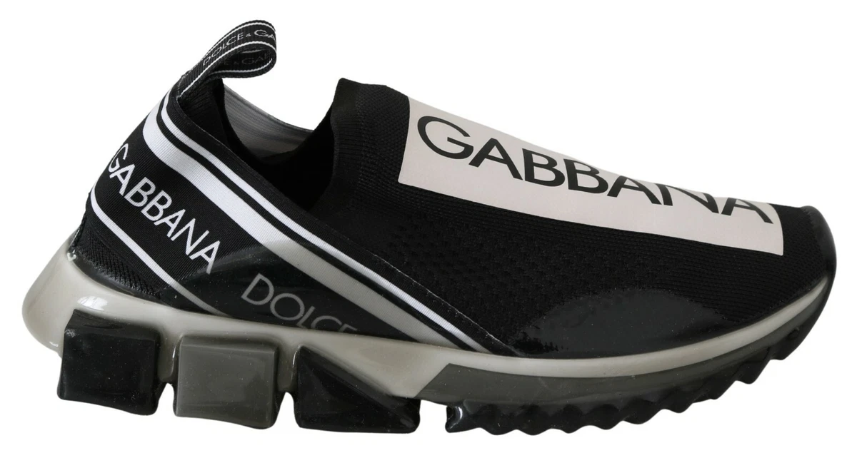 DOLCE & GABBANA Shoes Sneakers Black White SORRENTO Sport Stretch EU39 /  US6 | eBay