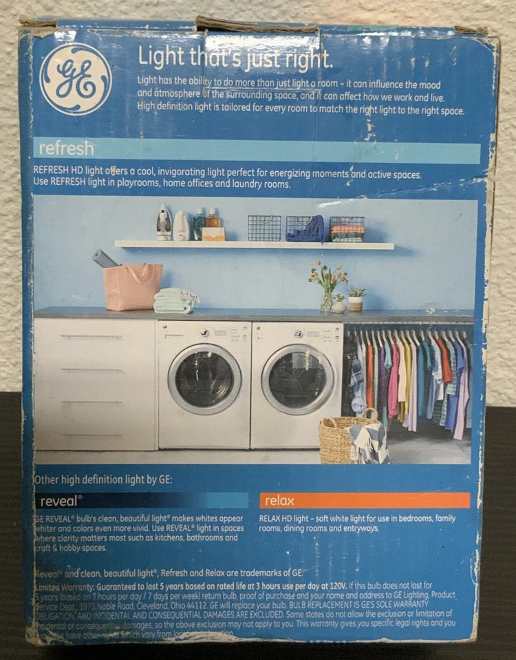 🍒 Refresh LED Bulb, 450+800LUMENS (4 Bulbs Total) Distressed Box - Image 2 of 3