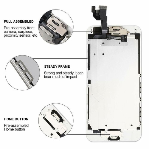 For iPhone 6 A1549 A1586 Touch Screen Replacement LCD Digitizer Assembly Button - Picture 3 of 12