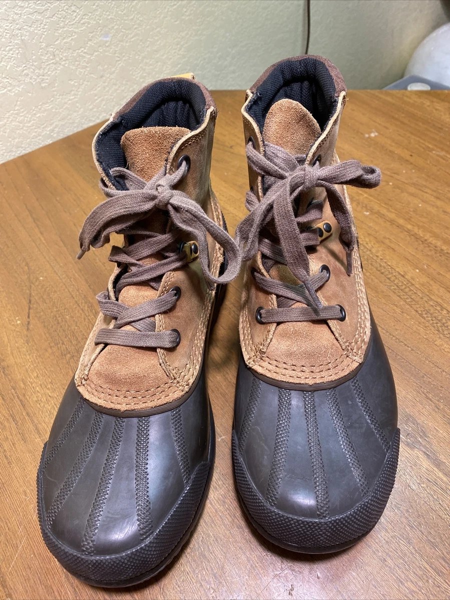 Sorel Leather 7 Lace Up Rain Snow Duck Boots Mens 8.0 Gently Used