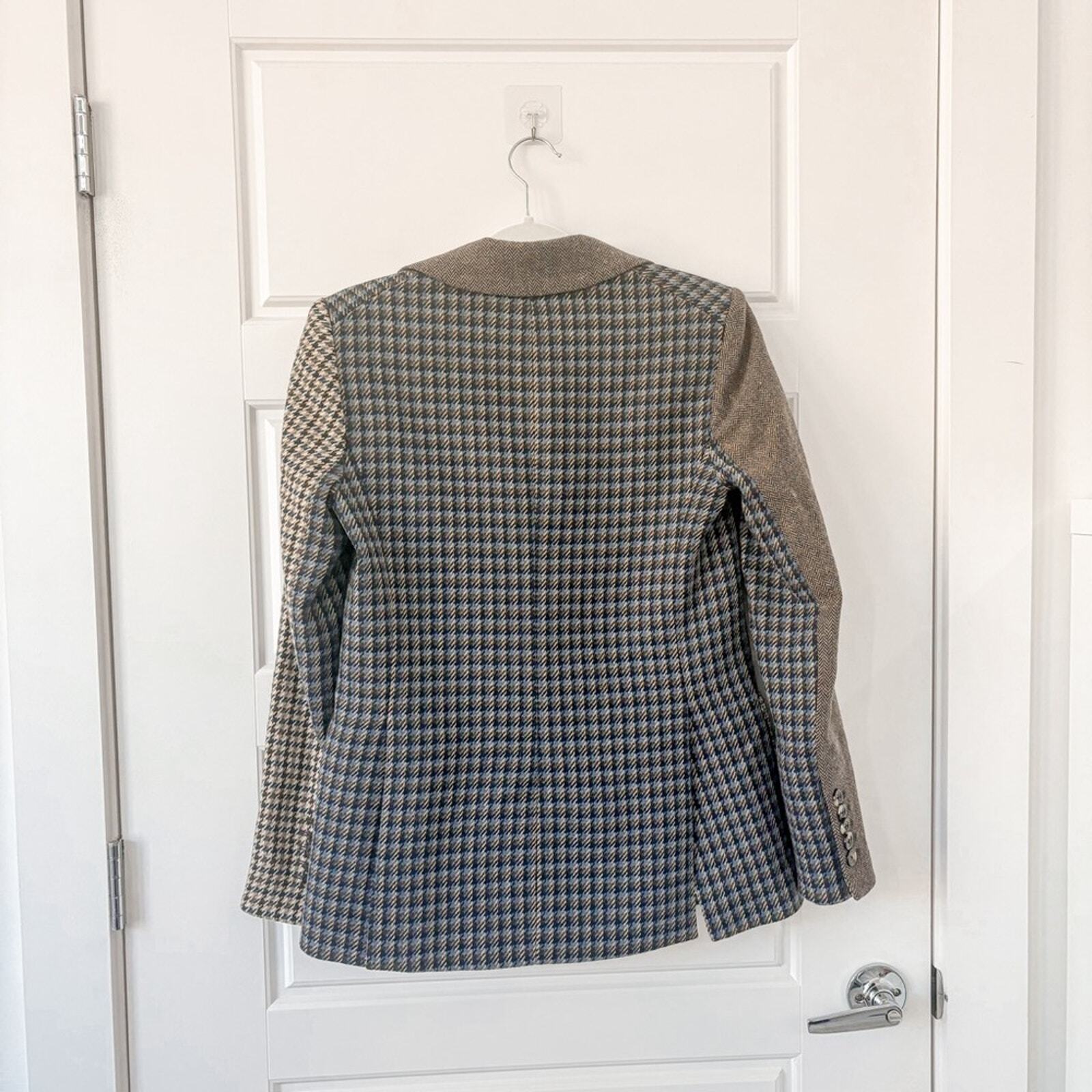 Veronica Beard Faustine Dickey Blazer Houndstooth - image 7