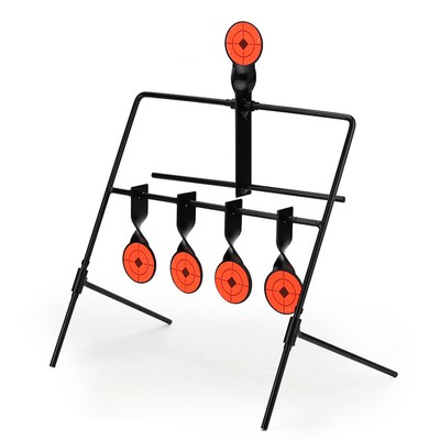 target shooting gun metal targets rifle air spinning resetting self airsoft bb practice playing automatic hunting reset paintball tactical plate