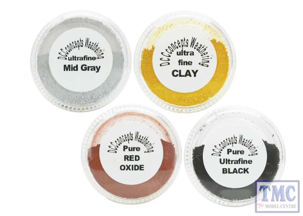 DCW-MIX DCC Concepts N/TT/HO/OO/O/G Scale Infrastructure Weathering Powder