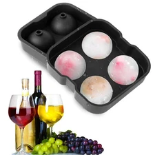 3D Ice Cube Tray Maker Silicone Ball Mold Whiskey Cocktail Halloween Party