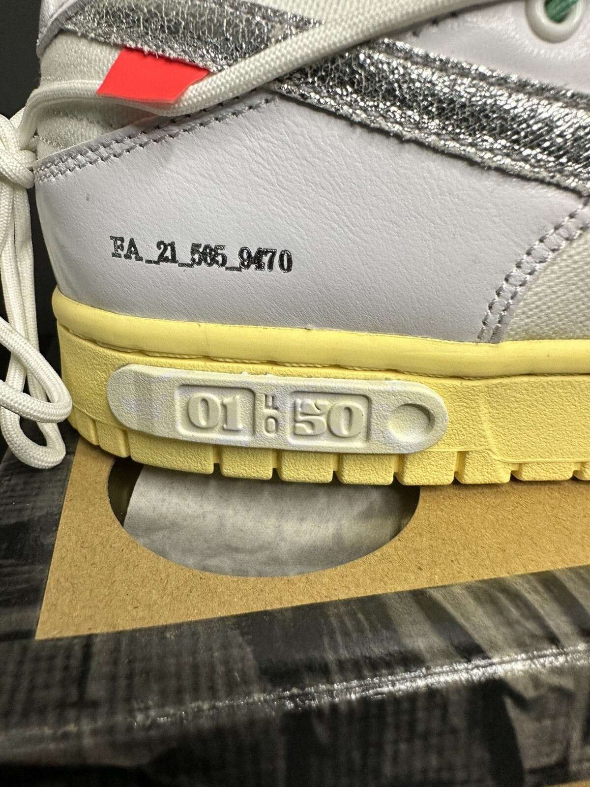 OFF WHITE X NIKE Nike Dunk Low x OFF WHITE ‘Lot 1 of 50’ Size 10.5