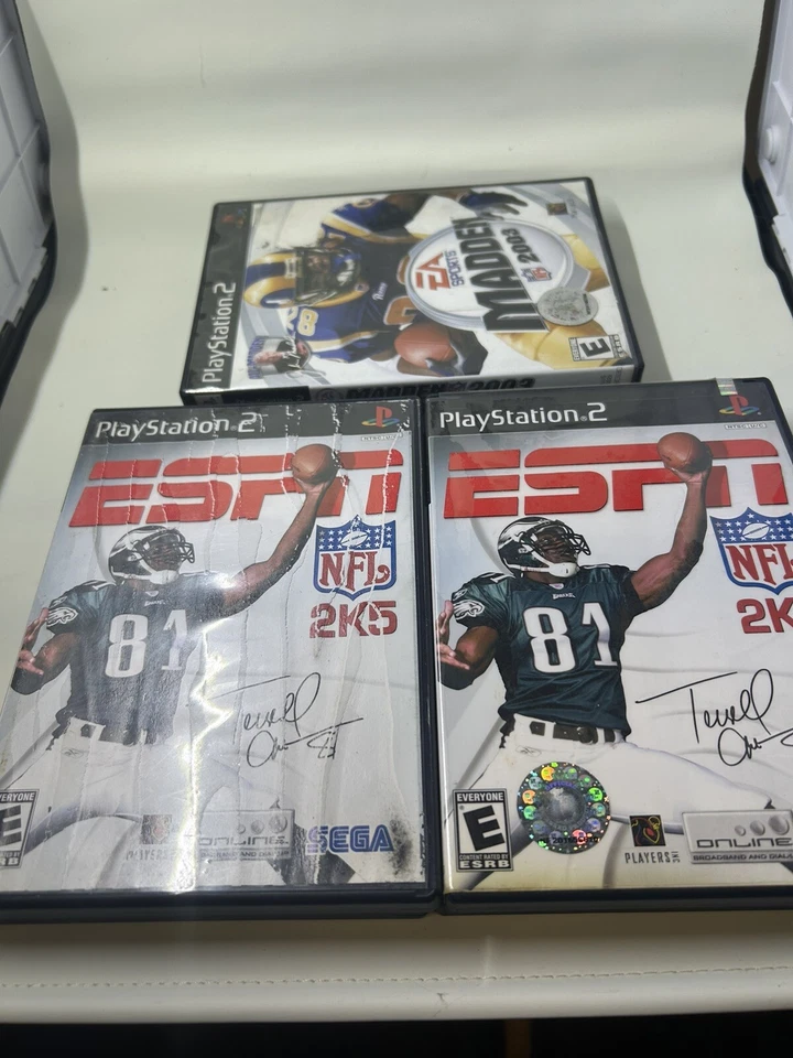 PS2 Football Lot of 6- (Madden '03, 04’, 06’CIB) - (NFL 2K5 - No Manual) Tested - Image 3 of 4