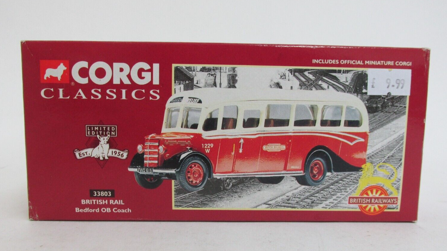 Corgi 33803 British Rail Bedford OB Coach limited edition. Boxed