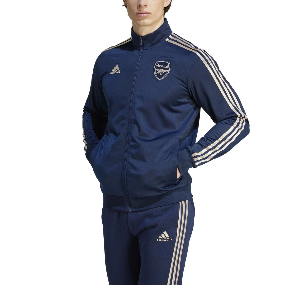 NWT Adidas Men's Arsenal FC Full Zip DNA Track Jacket HZ2044