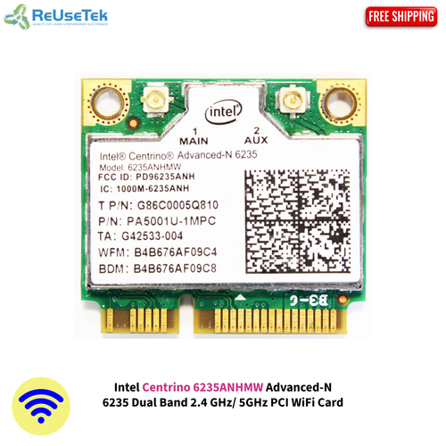 Intel Centrino 6235ANHMW Advanced-N 6235 Dual Band 2.4 GHz/ 5GHz PCI ...