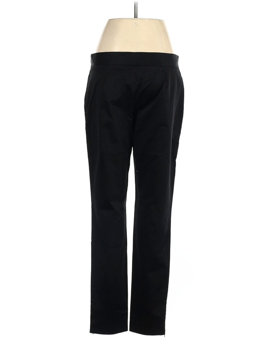 その他 k PIAZZA SEMPIONE Black Cotton Blend Zip-Ankle Pants Size 44 US 8