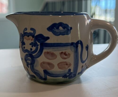 M.A. Hadley Pottery Vintage "The Cow” 3 Inch Tall Pitcher EC- Signed- Creamer - Picture 1 of 6