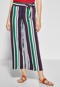 Street One Damen Wide Leg Hose mit Streifen NEU