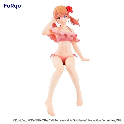 FuRyu Cafe Terrace and Goddesses Noodle Stopper Figure Riho Tsukishima AMU1194 - Picture 2 of 3