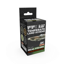 AK Interactive Real Colors WWII RAF Temperate Land Scheme Set Set of 4 