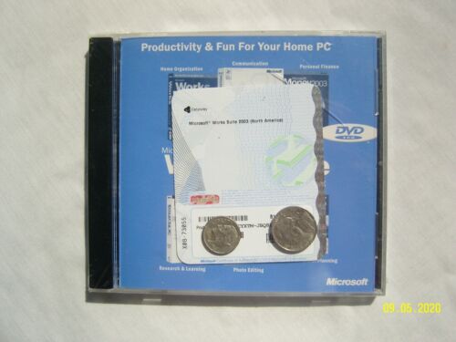 Microsoft Works Suite 2003 Gateway DVD W/ Product Key  *BRAND NEW*  - Picture 1 of 2