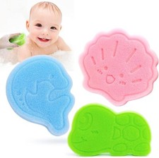 Baby Bath Sponge, Natural Cute Shapes Soft Shower Sponges for Bathing, Bathtub F