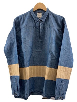 Visvim 14AW / Halstuch Rand Tunika Chambray/3/Baumwolle / Idg / 0114205007010
