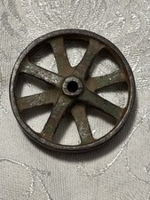 Antique Cast Iron Wheel For Toy Wagon Tractor Car 8 Spoke 1890-1920