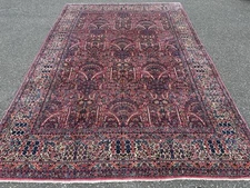 C1920s ANTIQUE HIGH KPSI MINT RAWAR RUG 8.10x12.7 VEGETABLE DYE ROOM SIZE