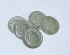 ROOSEVELT SILVER DIMES LOT OF 5 - 90% SILVER FREE SHIPPING #7976