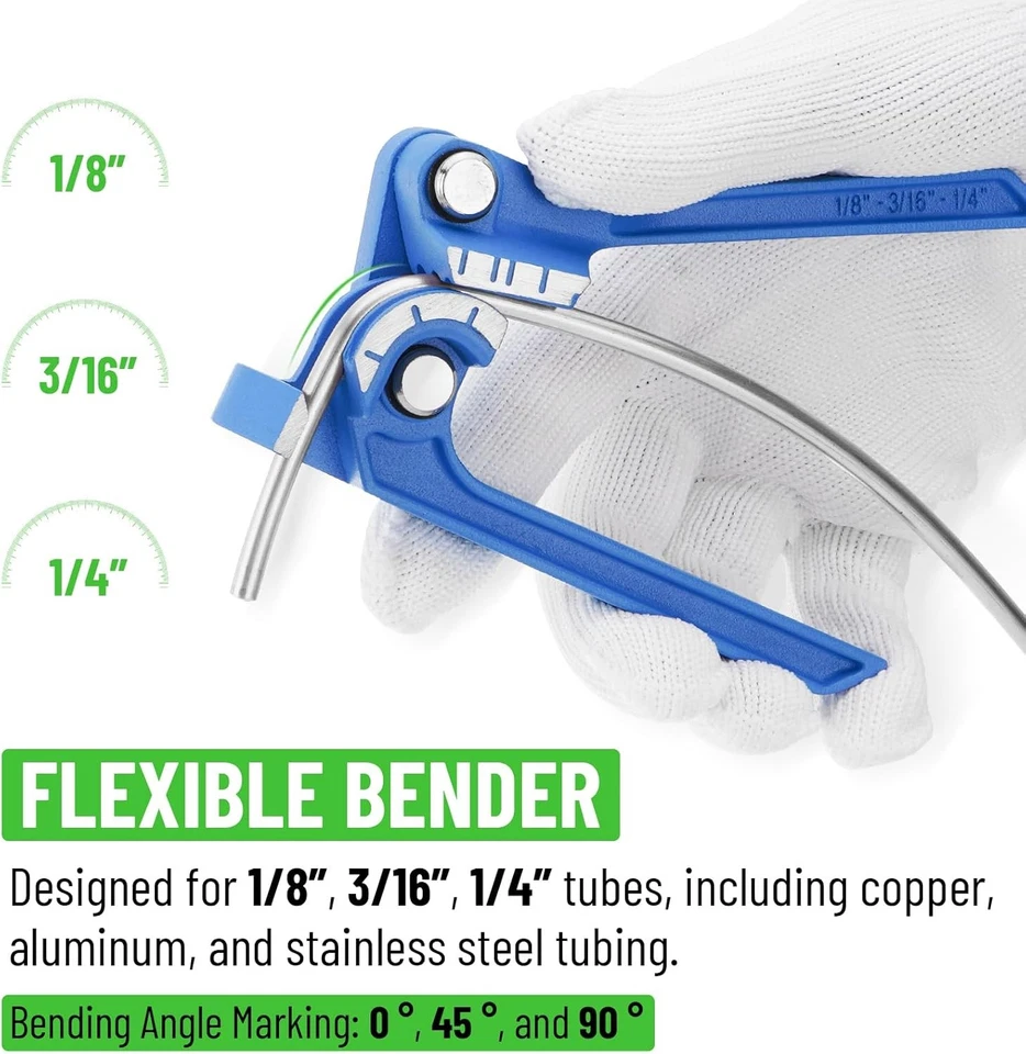 Kit de línea de freno recubierto de zinc de 25 pies 3/16" y 16 accesorios, 2 uniones con juego de 4 tuercas Foto 4 de 4