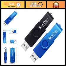 32GB USB Flash Drives 2 Pack - Thumb Drives with LED Light for Storage & Backup