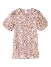 Tunika NAME IT M&auml;dchen Pailletten 100% Baumwolle Gr&ouml;&szlig;e 128 Rosa