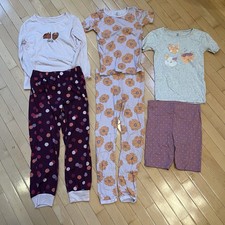 Just One You Carters Cat  Jack Girls Pajamas Lot Of 3 Sets Size 10 Cats Floral