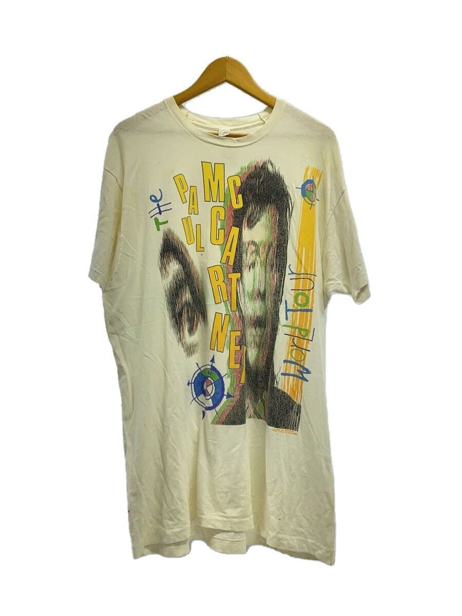 ALTRA T shirt altre marche anni 80 1989 cotone Paul McCARTNEY WORLD TOUR schermo usata