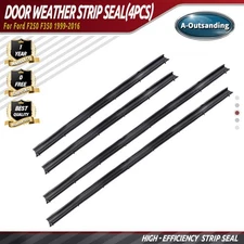 Crew Cab front & Rear Lower Door Weather Strip Seal(4pcs)For Ford F250F350 99-16