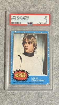 1977 STAR WARS #1 LUKE SKYWALKER PSA 7 NM Rookie! | eBay