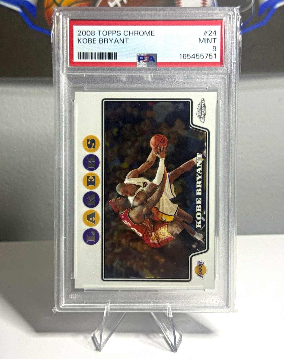 Topps 2008 Topps Chrome Kobe Bryant #24 Los Angeles Lakers Graded Card