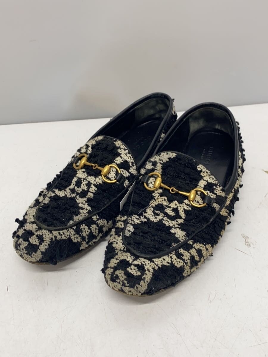 Gucci Jacquard Horsebit Loafers Flat Pumps Black Size 37 US About 7 For Women thumbnail 2