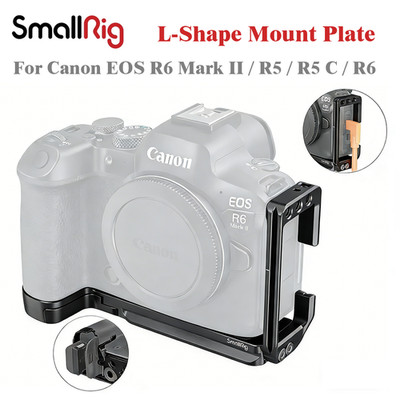 SmallRig L-Bracket for Canon R6 II/R5/R5 C/R6   Arca-Swiss, Vertical Handle