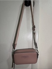 GUESS Logo Small Crossbody Zip Closure Pink S...