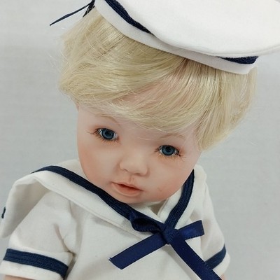Porcelain Sailor Doll Clothed 1st Place Ribbon By Kachina Guild Of Dollmakers
