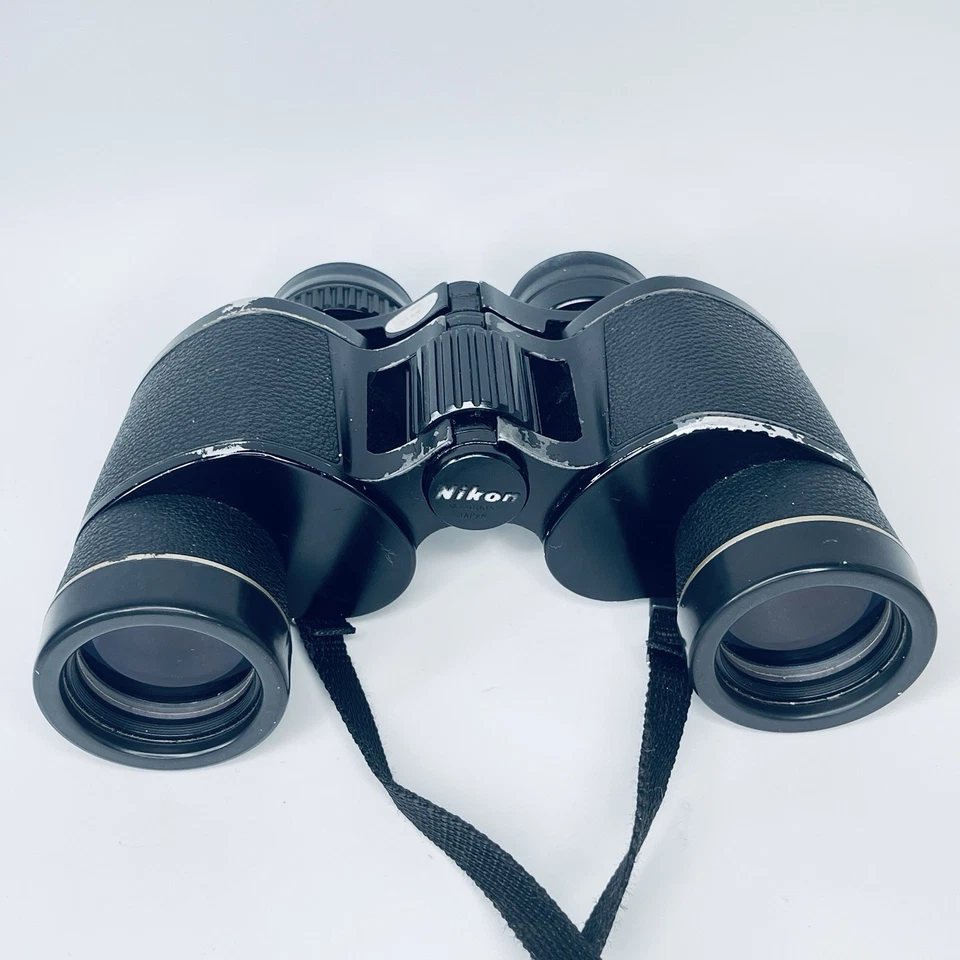 Nikon Gold Sentinel 8x35 8.2 Wide Field Vintage Binoculars 8 x 35 Black Japan - Image 4 of 4