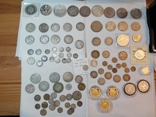 Large British and World Silver Coin Bundle INC Fine Silver, Victorian & Georgian