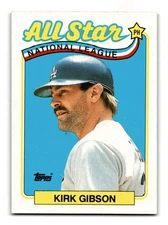 Kirk Gibson 1989 Topps #396 Los Angeles Dodgers Mint