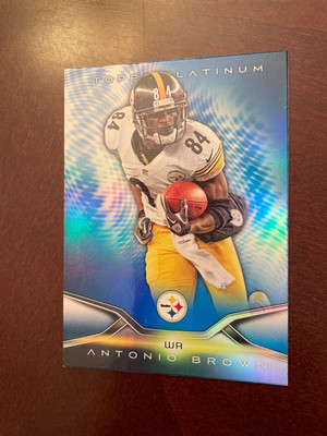 2014 Topps Platinum Blue Wave Football #39 Antonio Brown Pittsburgh Steelers MT