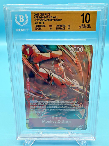 Monkey.D.Garp (Alternate Art) graded BGS 10 for sale on eBay