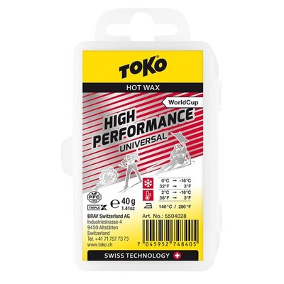 TOKO World Cup High Performance Universal Iron-On Ski Wax - Ski Wax for Racin...