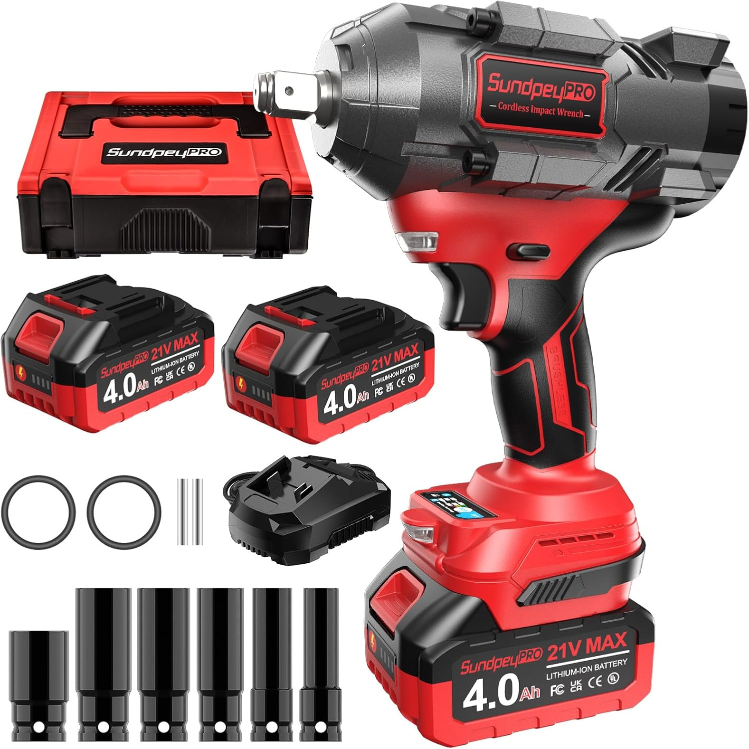 Cordless Impact Wrench 1107Ft-Lbs(1500N·M) - 1/2