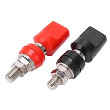 2 Pcs Battery Terminal M8 Large Current 100A Copper Binding Post 4mm Plug