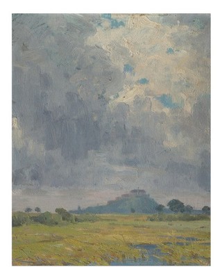 Impressionistische Landschaftswandkunst Ruhige Naturszene Nature Cou