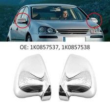 2x L+R Spiegelgehäuse Spiegel Abdeckung Spiegelkappen Für 06–10 VW Golf 5 Jetta