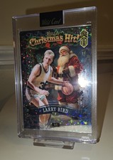 2025 Wild Card Holiday Hits Larry Bird Christmas Hit TRUE 1/1!! Santa Holo Snow